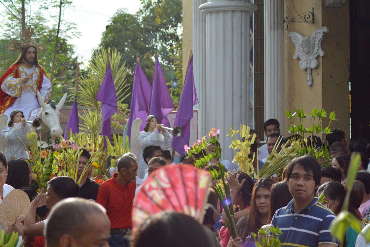 Palm Sunday at Santa Isabel, Bulacan