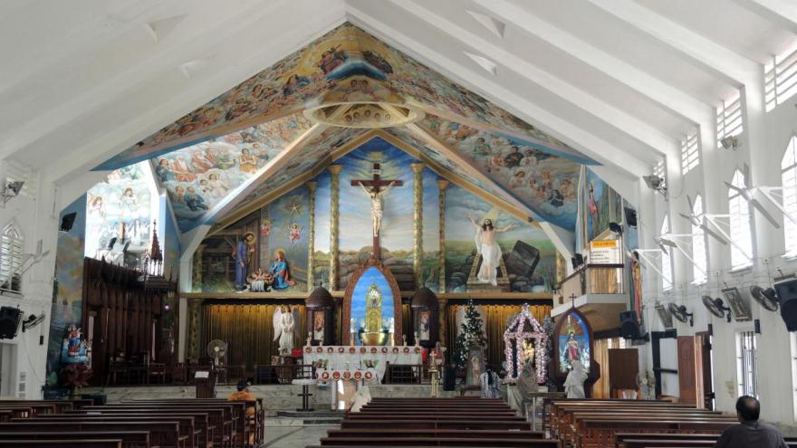 St. Mary's Cathedral and Basilica, seat of the Syro-Malabar diocese in Kochi, Kerala.