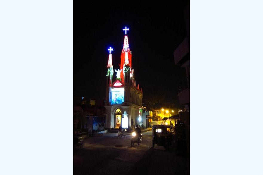 The Annai Vailankanni devotional chapel, Bengaluru, a freestanding chapel in honor of our Lady of Vailankanni.