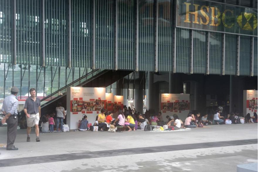 Filipina migrants in Hong Kong