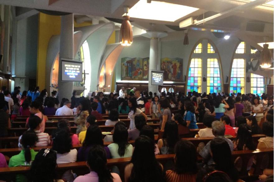 Mass at St. Joseph’s, Hong Kong