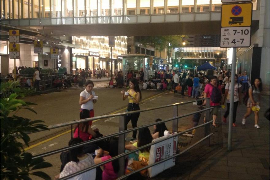 Filipina migrants in Hong Kong