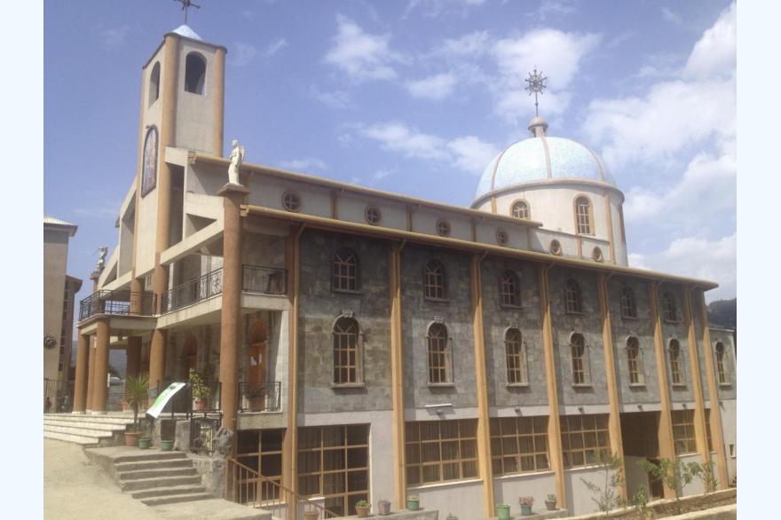 Kidane Mihret Catholic church, Addis Ababa: The grounds include a school and children's home.