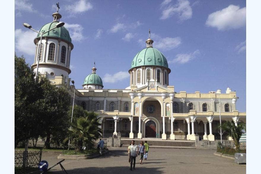Bole Medhane Alem Orthodox Cathedral, one of several in Addis Ababa