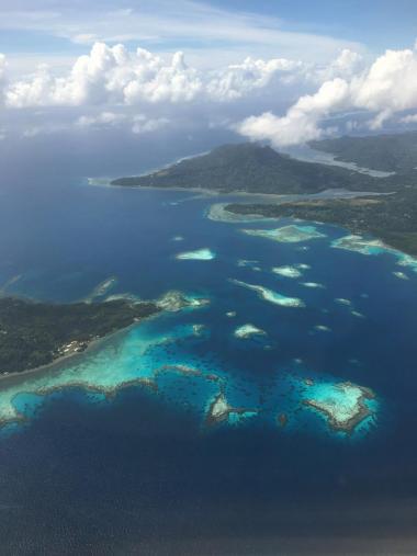 High islands in the Chuuk Lagoon, Federated States of Micronesia.