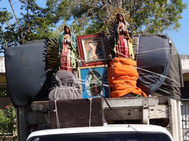 Virgin of Guadalupe pilgrimage truck in Bacalar, Quintana Roo, Mexico. Photo by Adam Jones, Ph.D./Global Photo Archive/Flickr.