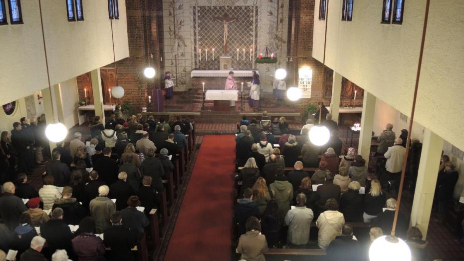 St. Martin Church, Kaulsdorf, Berlin, built in 1930 in the new Objectivist style of the era.