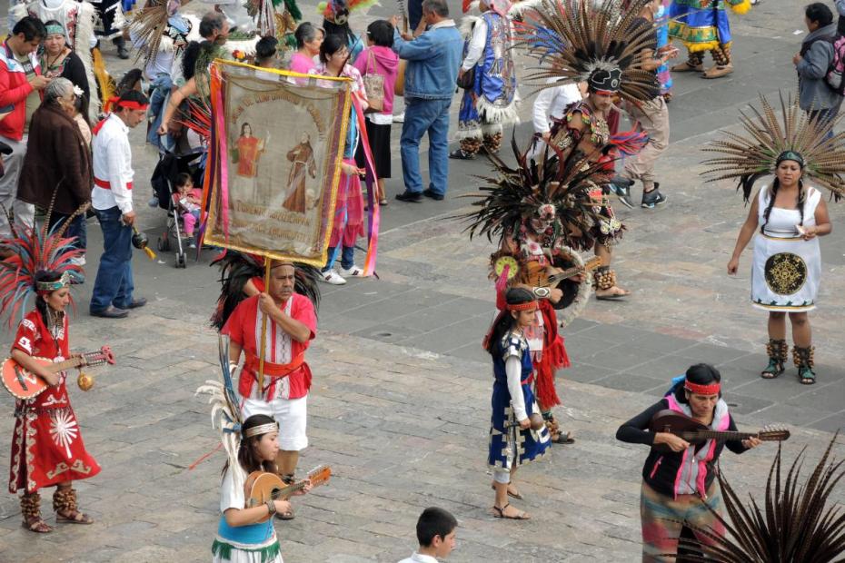Concheros dance in devotion to Our Lady of Guadalupe | Catholics & Cultures