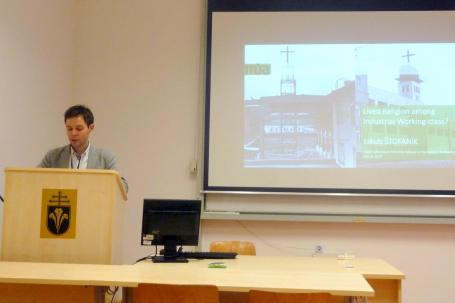 Jakub Štofaník, Masaryk Institute and Archives of the Czech Academy of Sciences, presents on "Lived Catholicism in the Czech Industrial Working Class."