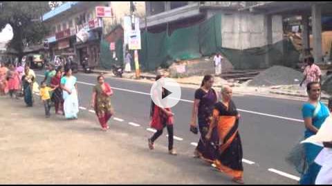 Funeral Procession to St. Alphonsa Shrine & Church, Kerala, India