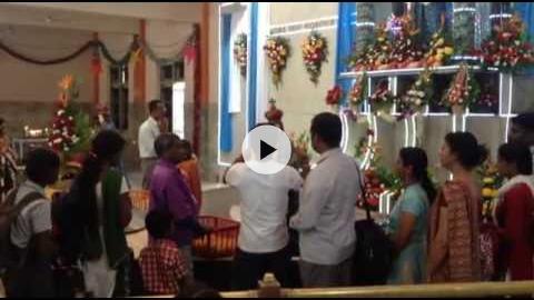 Shrine at the Miraculous Infant Jesus Church, Bangalore, India