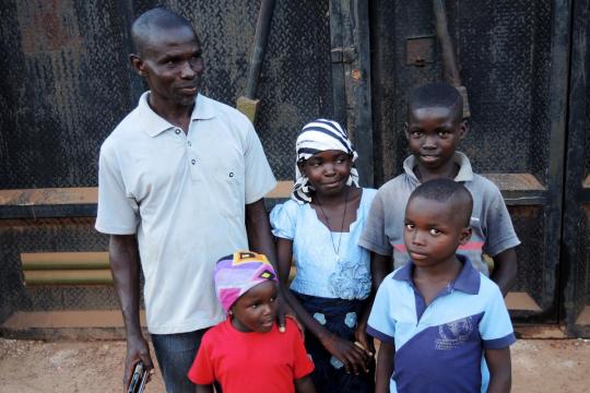 A lay catechist and his children at Holy Spirit station, Enugu.